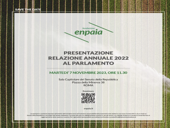 Presentazione relazione annuale 2022 Enpaia al Parlamento